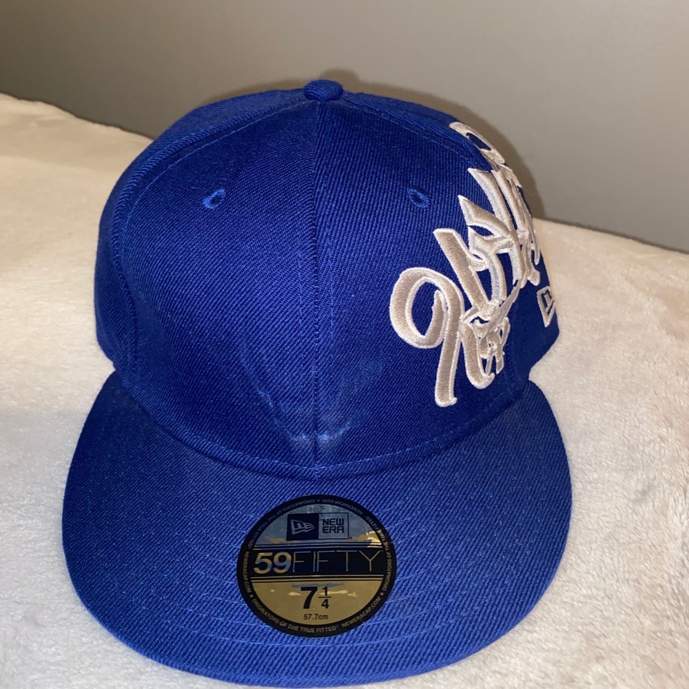 Men’s Fitted Blue Yankee Hat